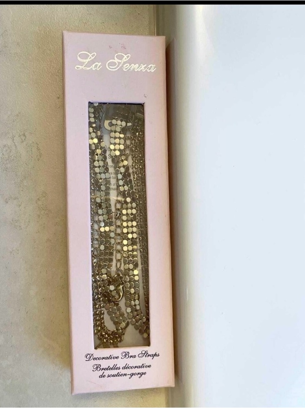 NIB BUNDLE ITEM -  La Senza Gold Sequin Decorative Bra Straps- Read